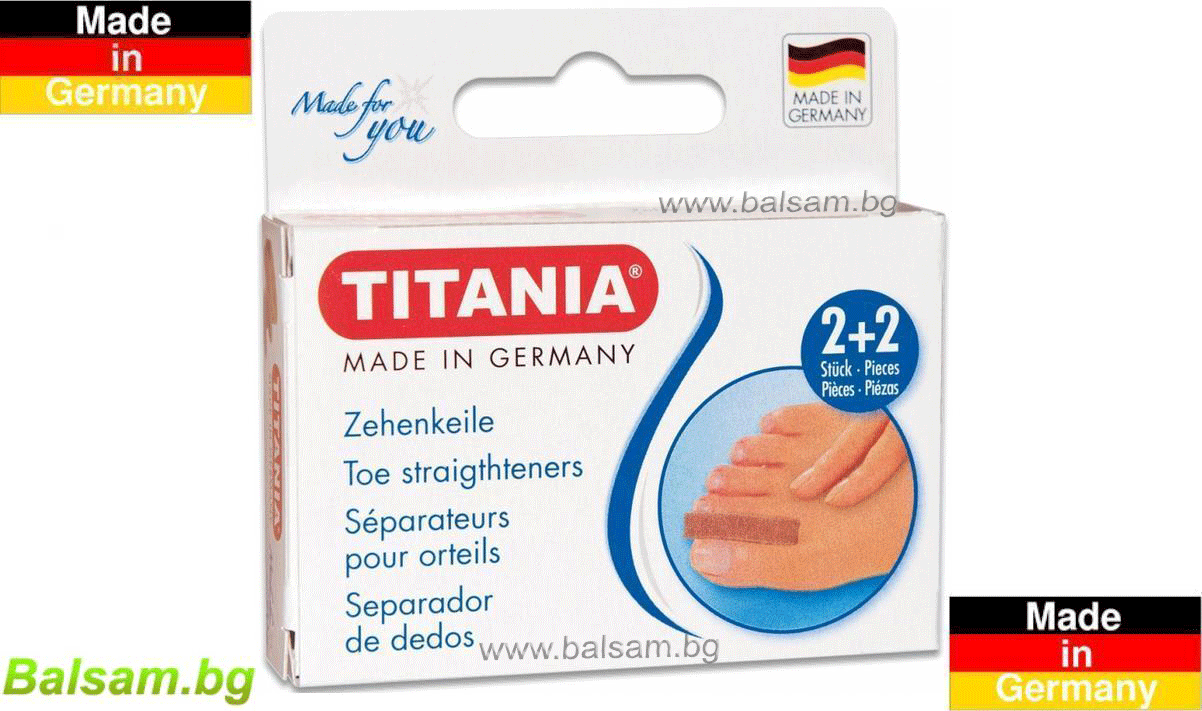 Titania Germany 5213, Toe cap, Предпазващи "лентички", подходящи против триене при увредена или раздразнена кожа, Титания Германия